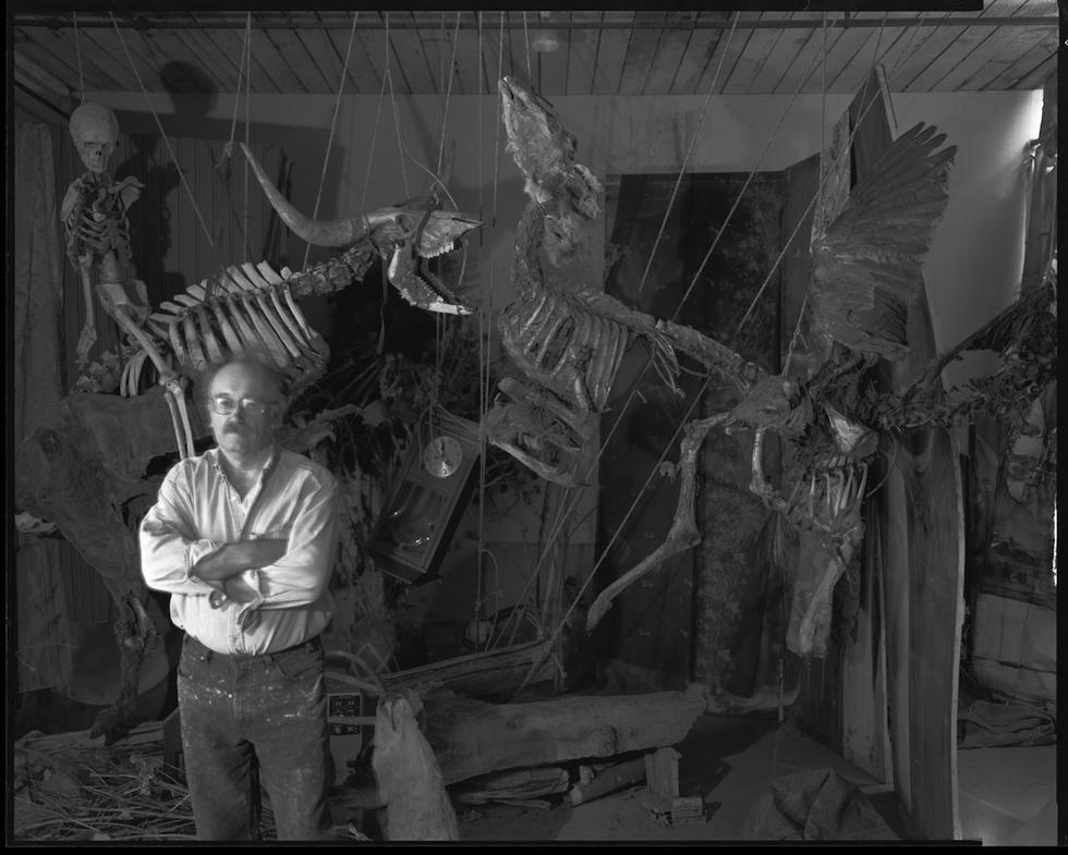 Henk Pander, Artist, Thurman St. studio, Portland, 2003