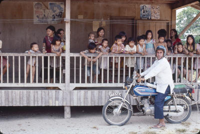Rungus people in government longhouse, Sarawak, Borneo